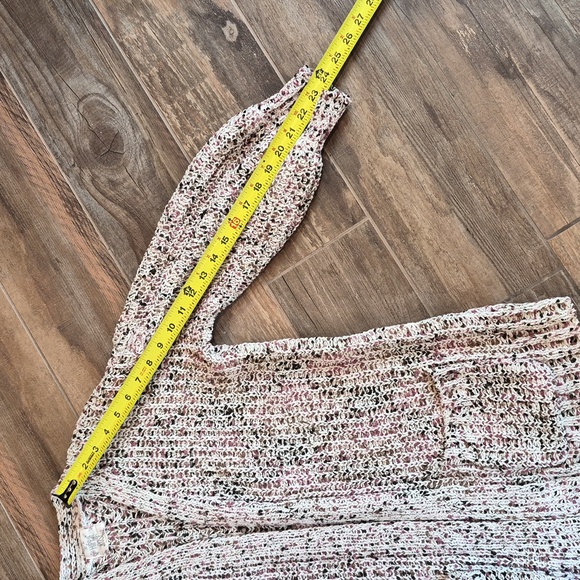 2 Hippie Rose Soft & Cozy Ivory, Mauve, & Brown Knit Cardigans, XS - Picture 13 of 16